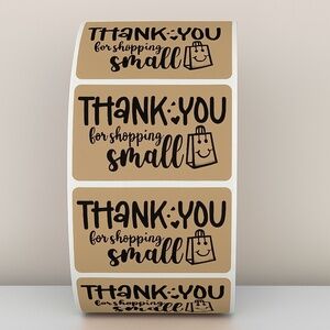 Thank You for Shopping Small Stickers Packaging Labels for Small Business Order
